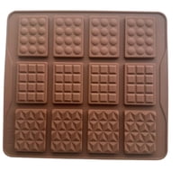 Genérico - Molde Silicona Barritas De Chocolate 12Cav Cafe