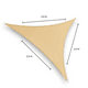thumbnail image 3 of Pack X2 Toldo Vela Triangular 3.5 X 3.5 Vela Sombreadora, 3 of 5