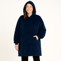 Genérico - Poleron Frazada Polar Manta Felpa Con Capucha Mujer Hombres Polerones Unisex