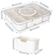 thumbnail image 2 of Bandeja dividida para servir, caja para aperitivos Dingerjar con tapa y asa, 2 of 7