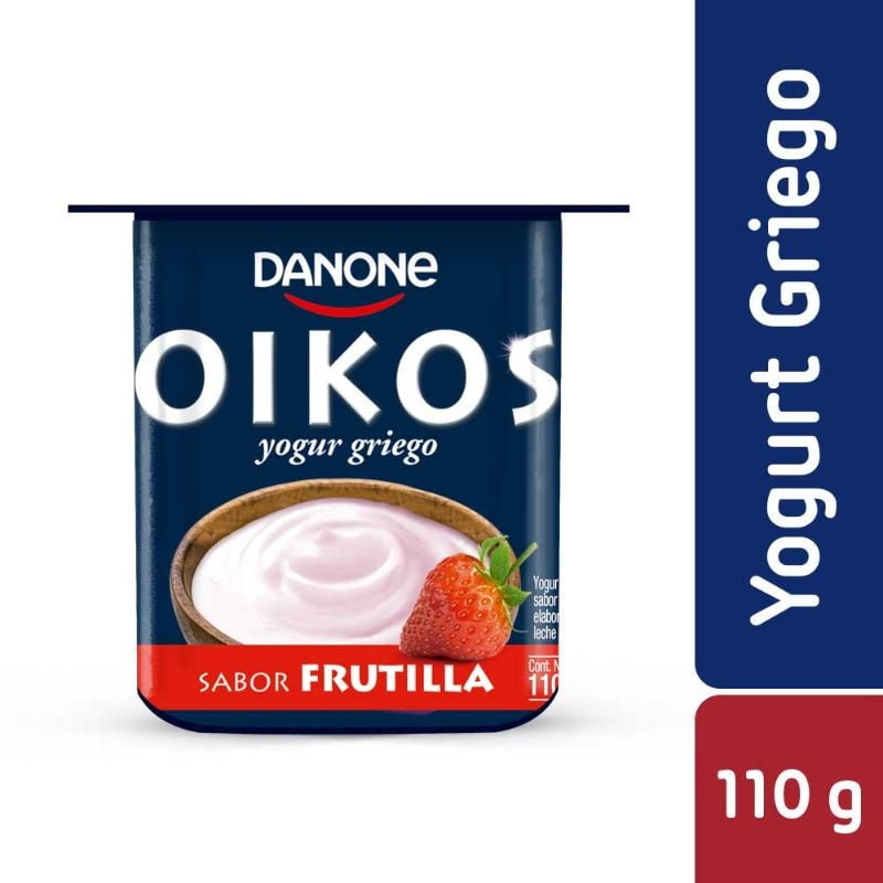 Yoghurt Griego Sabor Frutilla Pote 110 g Oikos