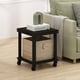 thumbnail image 3 of Mesa auxiliar Furinno Turn-N-Tube de 2 niveles con ruedas Espresso, 3 of 7