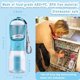 thumbnail image 1 of Botella de agua para perro Cibaabo 600 ml con contenedor de comida antiderrame, 1 of 3