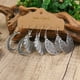 thumbnail image 2 of Gorgeous 3-Piece Earrings Set for Women - Retro Style, Antique Silver, Geometric Leaf Pendant, U-shaped Ear Hooks - Simple & Versatile!, 2 of 5