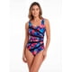thumbnail image 1 of Traje de baño mujer modelador estampado coral, 1 of 3