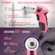 thumbnail image 3 of Juego de herramientas Hi-Spec, 19 unidades, 3,6 V, USB de pequeña potencia, color rosa, 3 of 7