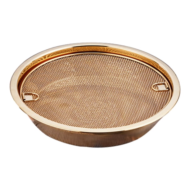 Bandeja de hornear neta de aceite Freing Freing Dranador Neta Bandeja de filtración de aceite para reuniones familiares de barbacoa doméstica tostado oro
