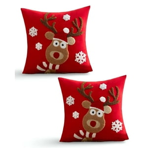 Genérico - Juego De 2 Fundas De Cojin Para Navidad K19