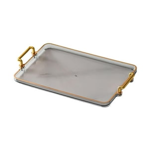Genérico - Bandeja De Servicio De Estilo Nórdico Multiusos Para Dormitorio, Oficina, Ducha, Gris