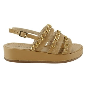 Sandalia Kanna & Co Plataforma Camel