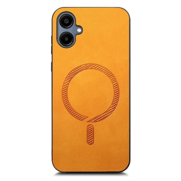 Magnetic Slim Case for Samsung Galaxy A06 with Camera Guard & Anti-Scratch Back Yellow
