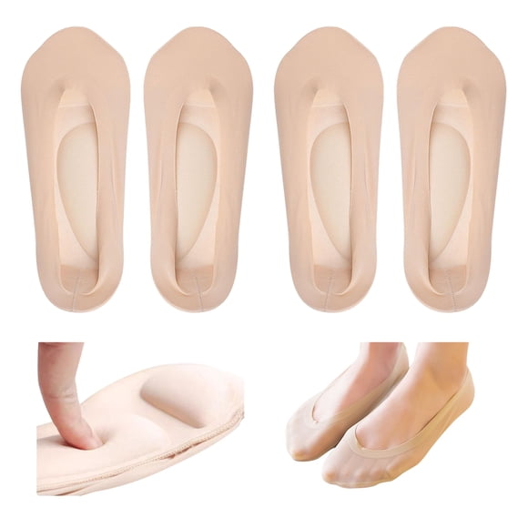 Calcetines Keroius de forro, 2 pares, soporte de arco, nylon