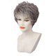 thumbnail image 2 of Peluca De Cabello Humano Real De Moda Pelucas De Cabello Completo Gris Recto Corto Para Mujer, 2 of 3