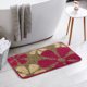 thumbnail image 5 of REGALWOVEN Alfombra de Baño Floral Lavable para Baño Rojo Amarillo 16" x 24", 5 of 6