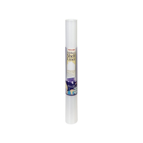 Revestimiento para repisas Warp's Plast-O-Mat, acanalado, 3 m x 60 cm, plástico transparente