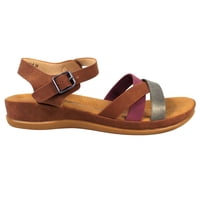 Megabazar Spa - Sandalias Baja Mujer Con Hebilla Para Verano 12363 Chocolate
