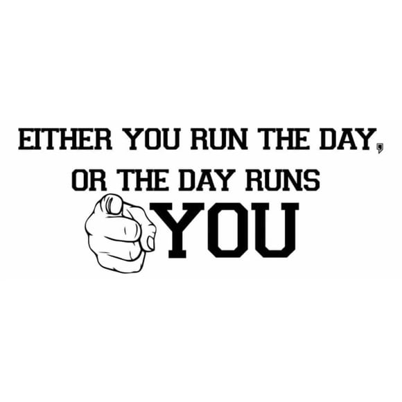 Decomural Run The Day Inspirational WS-34316