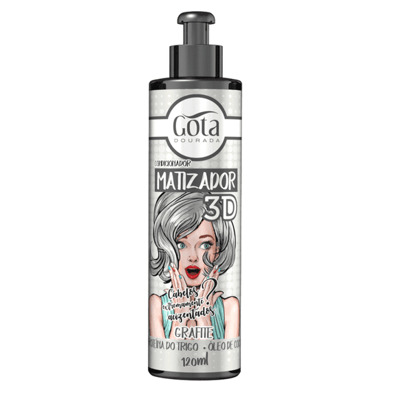 Acondicionador Matizador 3D Grafito 120 ml