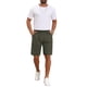 thumbnail image 2 of INSPIRE CHIC Pantalones Cortos de Carga de Algodón con Bolsillos con Cremallera para Hombre, Regreso a Clases, Senderismo, Camping, Talla 36, Verde Oliva, 2 of 6