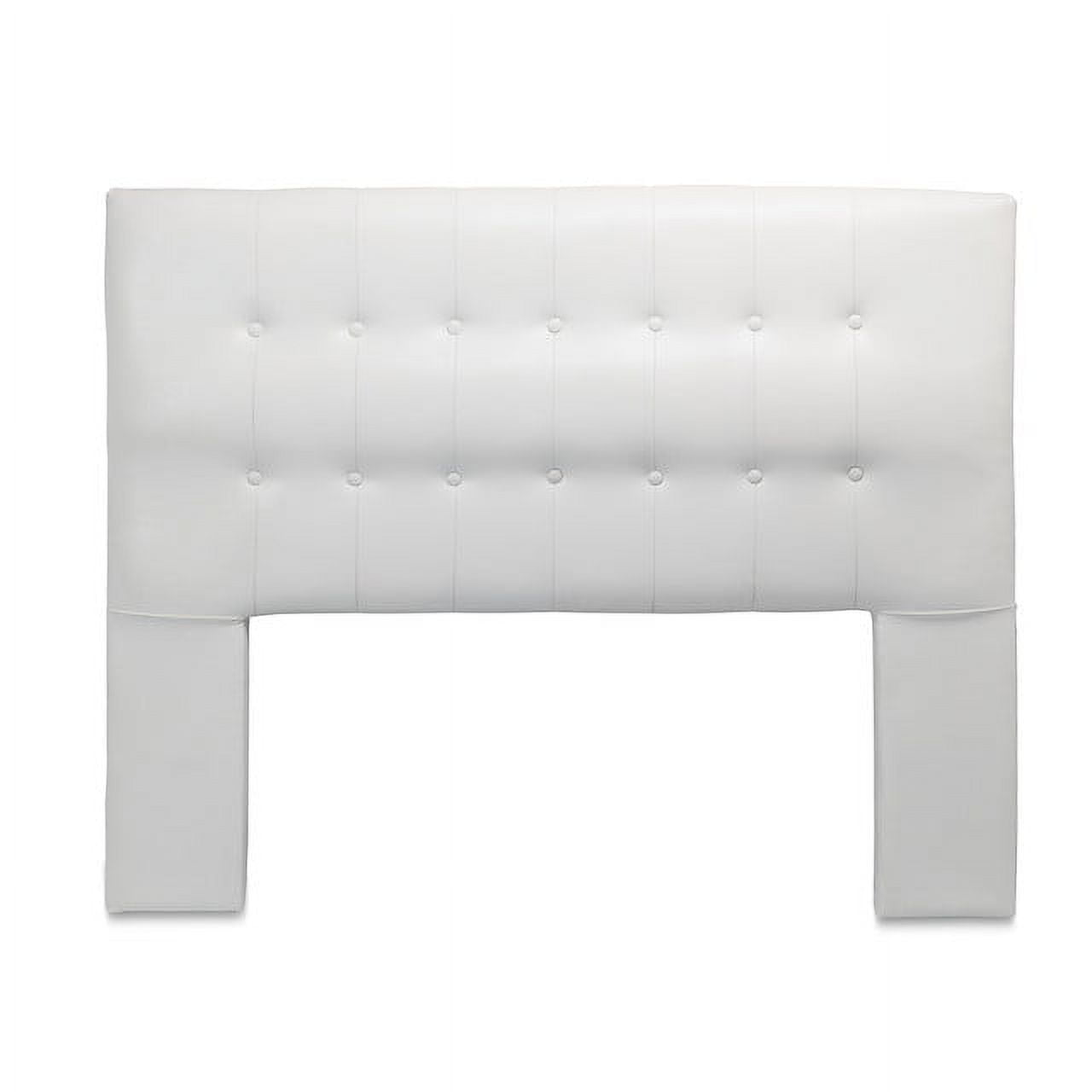 Dgb - Respaldo Cama 2 Plazas Pu Blanco Sevilla Cp