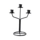 thumbnail image 3 of Candelabro De Metal Candelabro De 3 Brazos Cena Estreno De Una Casa Candelabro Cónico Negro, 3 of 5