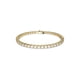 thumbnail image 1 of Pulsera de tenis Swarovski Matrix con piedras transparentes en tono dorado, 1 of 4