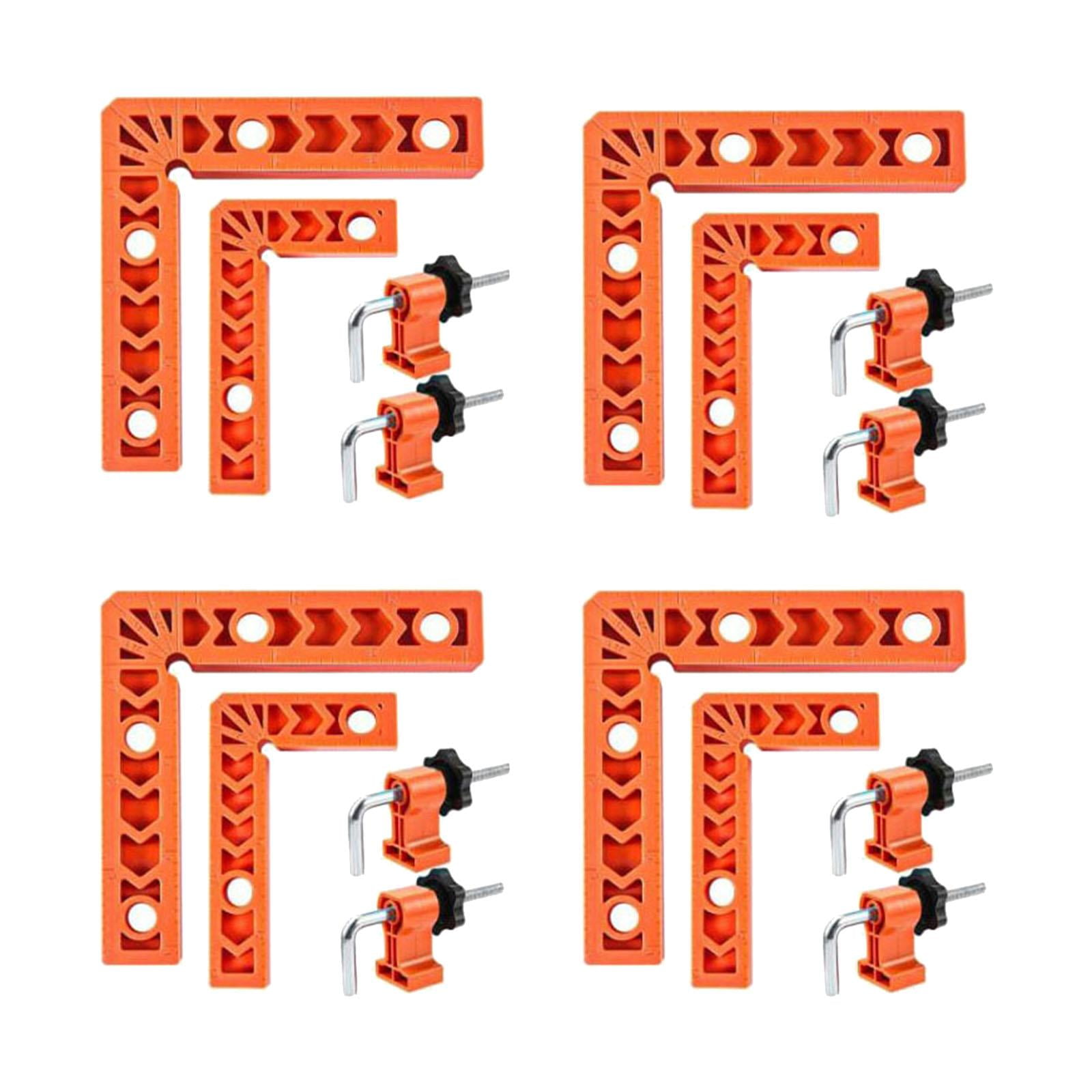 Magideal - Abrazaderas De Esquina De 90 Grados, Herramienta De Carpintería, Abrazaderas De Ángulo Recto De 3 "y 4", Soportes De Sujeción Para Cuadros, Marcos, Ca