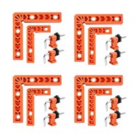 Magideal - Abrazaderas De Esquina De 90 Grados, Herramienta De Carpintería, Abrazaderas De Ángulo Recto De 3 ""Y 4"", Soportes De Sujeción Para Cuadros, Marcos, Ca