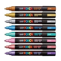 Marcadores Posca 5M Set 8 Colores Metálicos