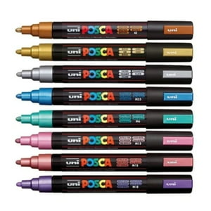 Marcadores Posca 5M Set 8 Colores Metálicos