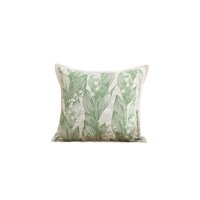 Genérico - Pack De 2 Fundas De Cojin Hoja Verde