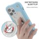 thumbnail image 2 of Funda para Apple iPhone 14 Pro Max de 6.7 Pulgadas con Soporte de Doble Anillo, Soporte Giratorio de 360°, PC+silicona, Cubierta de Teléfono a Prueba de Golpes de Grado Militar de Alta Resistencia,, 2 of 6