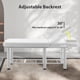 thumbnail image 3 of Professioanl Massage Table , Backrest Adjustable, Removable Headrest, Bottom Shelf Storage , Memory Foam Layer Salon Bed,White, 3 of 3