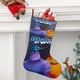 thumbnail image 2 of Monstruos en el Trabajo Tema: Calcetines de Navidad, fino lino blanco para colgar en escaleras y chimenea, decoración navideña para el hogar, regalo de Navidad. 45cm × 32cm, 2 of 5