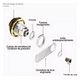 thumbnail image 3 of Cerradura Codificada Chapa Para Muebles Lockers Casilleros, 3 of 6