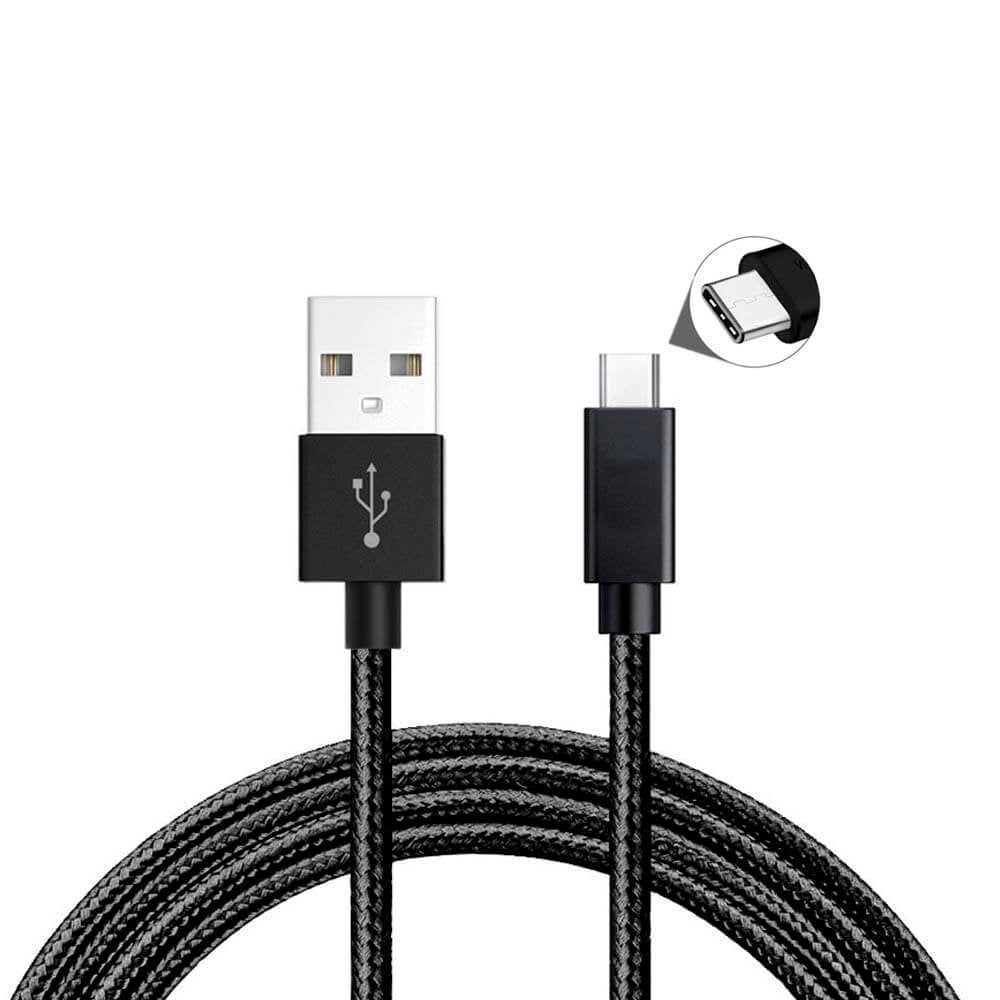 Genérico - Cable Usb Tipo C Carga Rapida Flexible Para Android Samsung Negro
