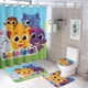 thumbnail image 1 of Set de Cortina de Baño y Alfombras Desmarcar Bolofofos 4 Piezas, 1 of 6