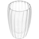 thumbnail image 1 of Vaso de vidrio transparente doble pared con relieve – 450 ml, 1 of 2
