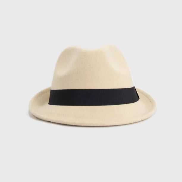 Sombrero Fedora de Fieltro Unisex Estilo Clásico Elegante