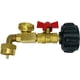 thumbnail image 3 of Adaptador de recarga de propano Accesorios de manguera de propano Conexión o desconexión rápida Adaptador de conexión de tanque de gas para calentadores Accesorio para RV, 3 of 7