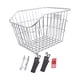 thumbnail image 2 of Cesta Trasera para Bicicleta, Cesta de Hierro de Fácil Instalación, Cesta de Alambre para Bicicleta, Estante de Carga para Montar Bicicletas Plegables, 2 of 5