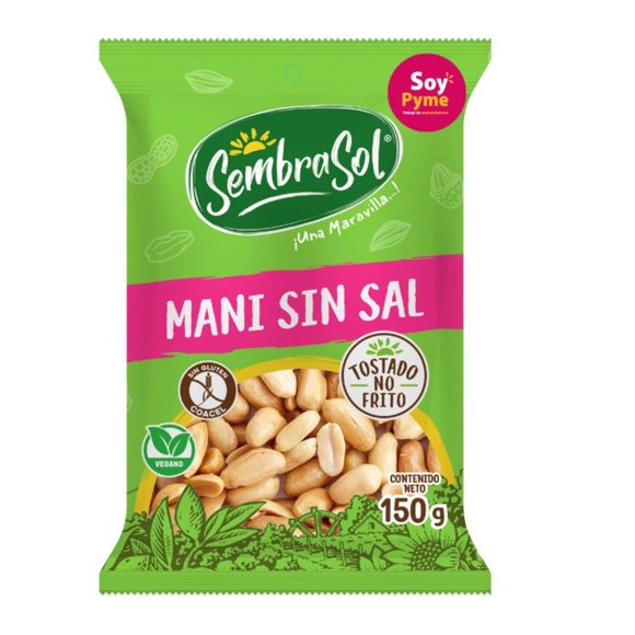 Maní Tostado sin Sal, 150 g