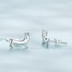 thumbnail image 2 of Conjunto anillo y aros perro salchicha plata 925, 2 of 3