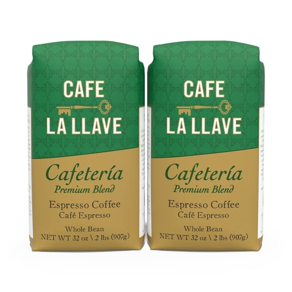 Café expreso integral Coffee Café La Llave, 946 ml x 2, tostado oscuro