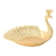 thumbnail image 1 of Bandeja De Servicio Metal Pavo Real Dorado Plato De Fruta Mesa Centro De Mesa Decoración Del Hogar, 1 of 5