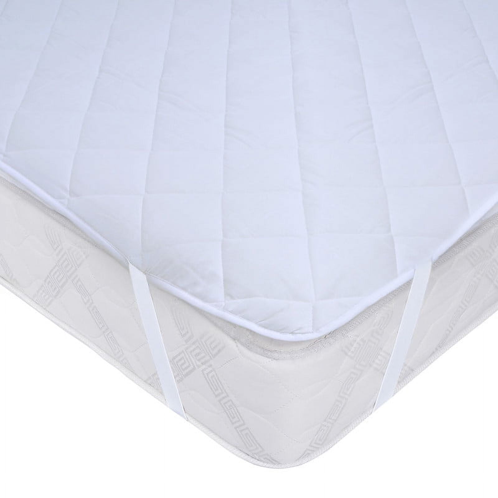Cubrecolchón Elástico Mashini 1.5 Plaza Blanco