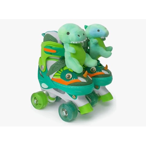 Mundo Shopping - Patines 4 Ruedas Luminosas Y Accesorios Dinopatin Talla S