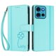thumbnail image 3 of Funda Cartera Trébol para Motorola Moto G75 5G con Ranuras Tarjetas y Carga Inalámbrica Verde menta, 3 of 6