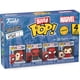 thumbnail image 1 of Funko Bitty Pop Marvel SpiderMan Peter Parker 4PK Figuras, 1 of 2