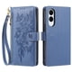 thumbnail image 2 of Funda Billetera Floral en Relieve samsung galaxy S25 edge con Tarjetero y Cremallera Azul, 2 of 6
